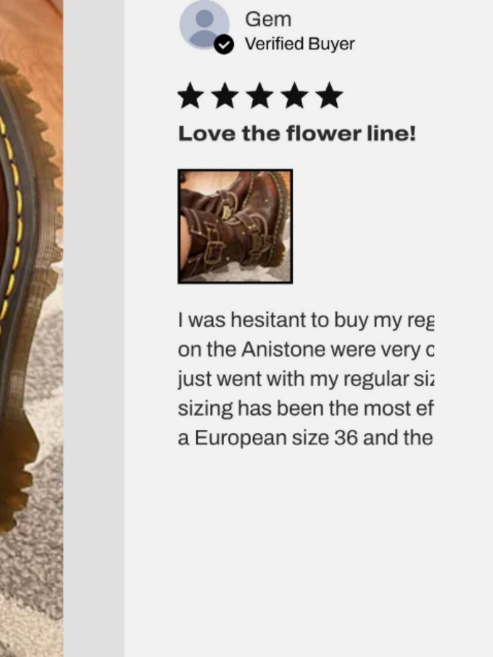 DR. MARTENS Anistone Hi FLOWER 🌺 Harness Biker Boots MSRP$340 ~ Limited Edition - Picture 6 of 16